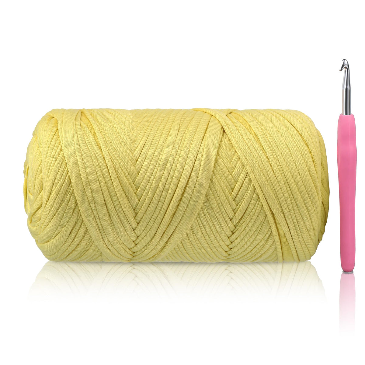 T-Shirt Yarn - 400g/118 Yards Elastic Fabric Crochet Cloth T-Shirt Yarn, Thick Hand Knitting Yarns for Crocheting Bags/Rugs/Baskets/Craft Project (Modern, 1-Grey)