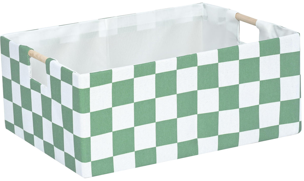 Storage Bin for Shelves Rectangle Closet Baskets Foldable Box with Handles Black Storage Boxes for Home Office Car Dormroom