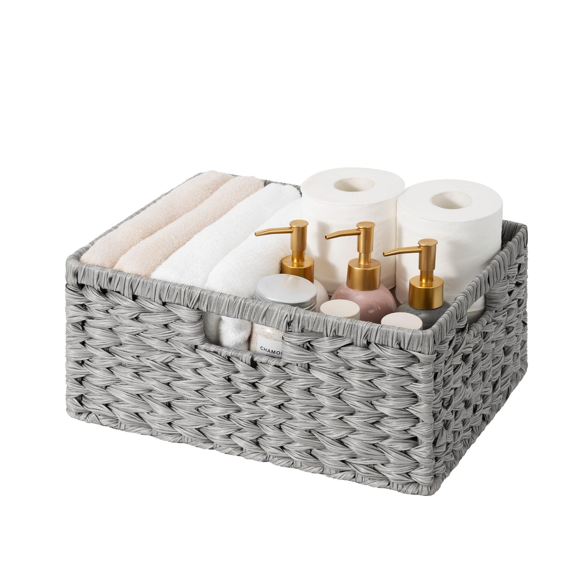 GRANNY SAYS Wicker Storage Baskets for Shelves, Hyacinth Baskets, 2-Pack