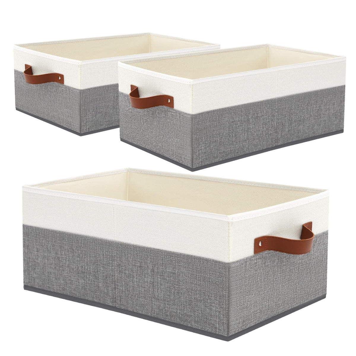 6 Pack Closet Storage Bins, Storage Baskets for Shelves