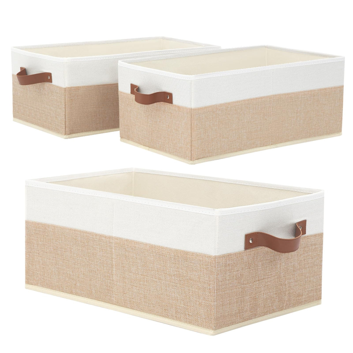 6 Pack Closet Storage Bins, Storage Baskets for Shelves