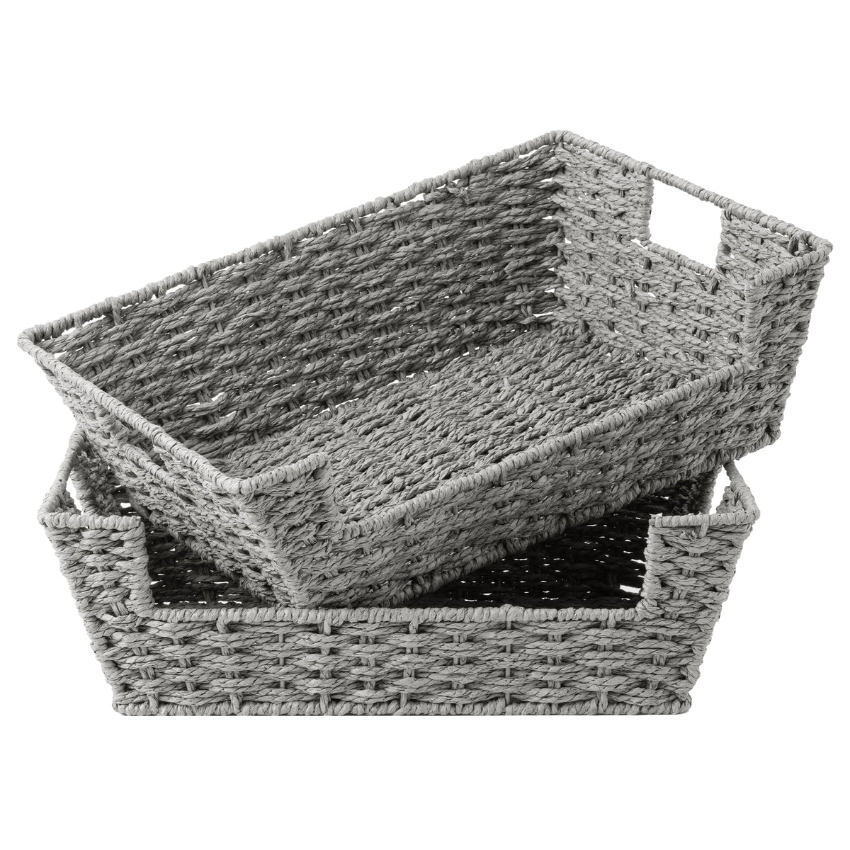 StorageWorks Pantry Baskets for Organizing, Storage Baskets, Water Hyacinth