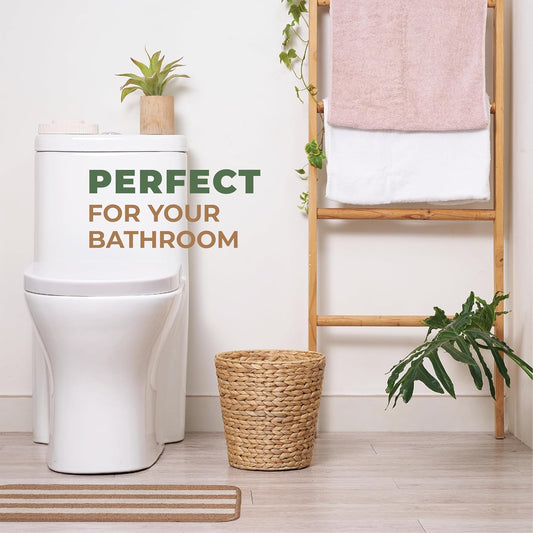 84ECO 2-Pack 3 Gallon Wicker Trash Cans for Bathroom, Bedroom, Office - Rattan Trash Can - Decorative Waste Basket