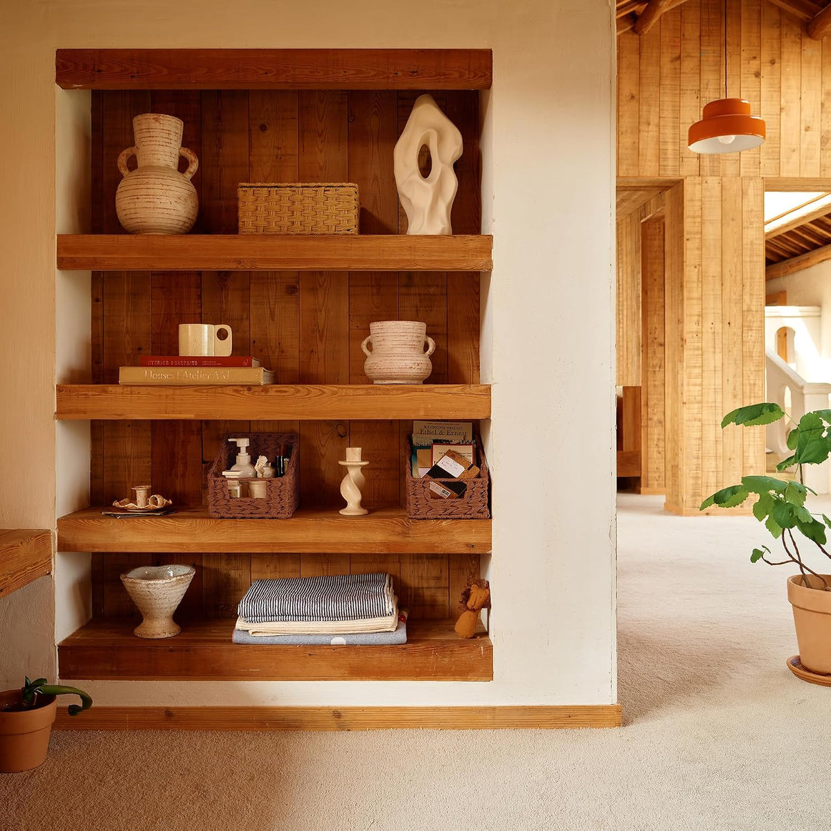 GRANNY SAYS Wicker Storage Baskets, Waterproof Wicker Basket with Handles