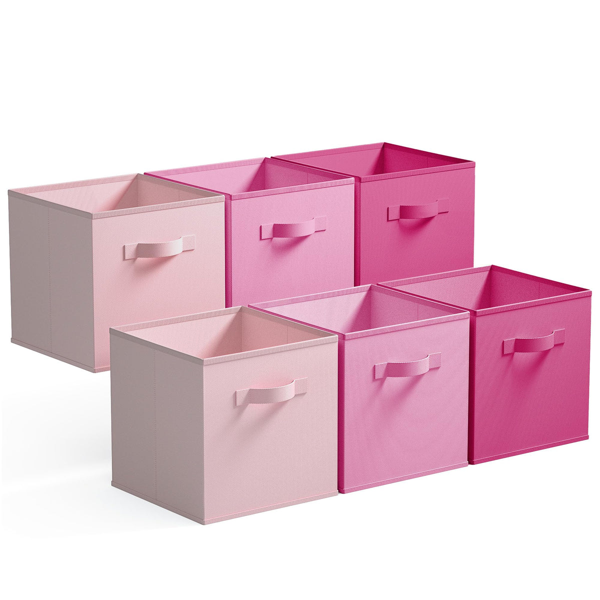 GRANNY SAYS 11 Inch Fabric Storage Cubes, 6-Pack, Sage Green