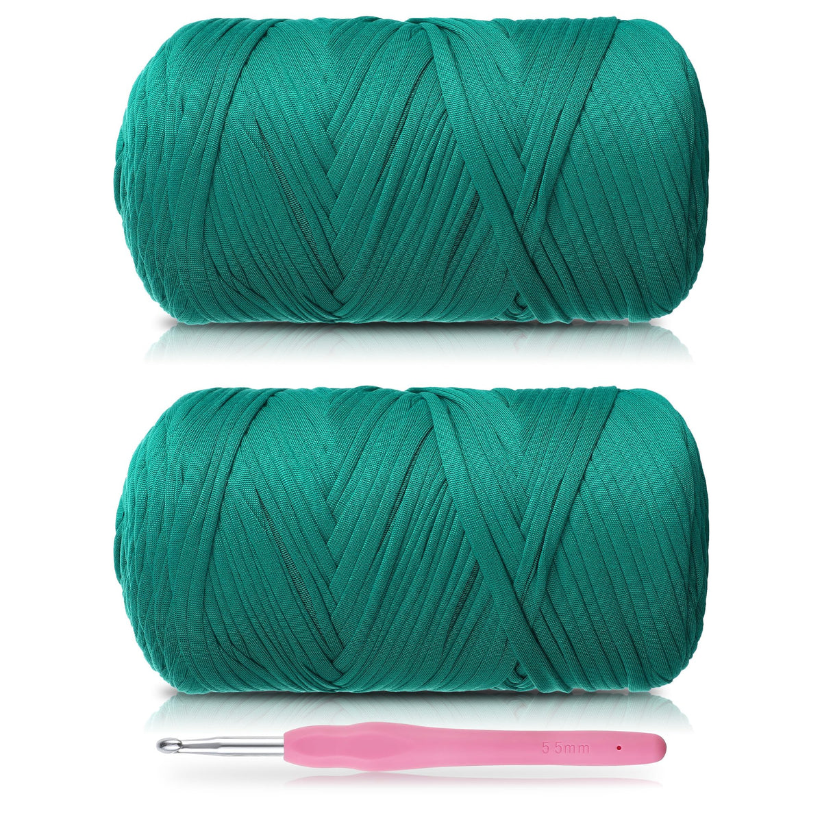 T-Shirt Yarn - 400g/118 Yards Elastic Fabric Crochet Cloth T-Shirt Yarn, Thick Hand Knitting Yarns for Crocheting Bags/Rugs/Baskets/Craft Project (Modern, 1-Grey)