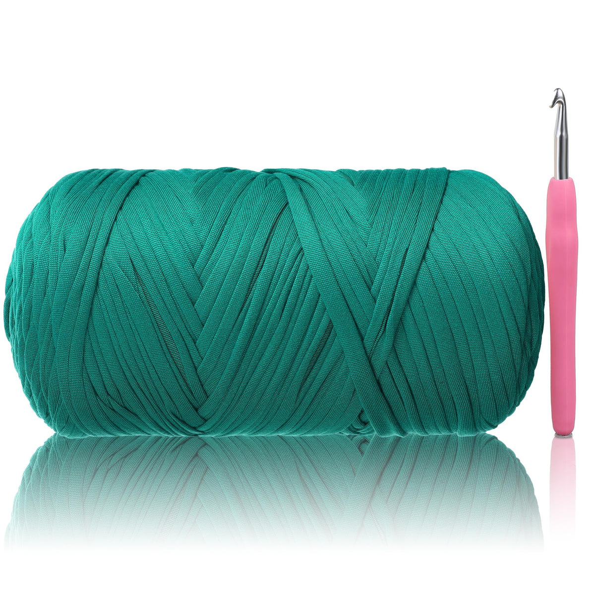 T-Shirt Yarn - 400g/118 Yards Elastic Fabric Crochet Cloth T-Shirt Yarn, Thick Hand Knitting Yarns for Crocheting Bags/Rugs/Baskets/Craft Project (Modern, 1-Grey)