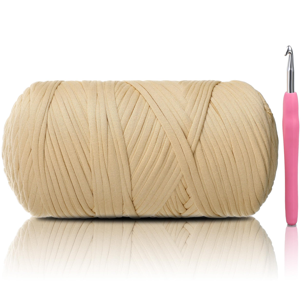 T-Shirt Yarn - 400g/118 Yards Elastic Fabric Crochet Cloth T-Shirt Yarn, Thick Hand Knitting Yarns for Crocheting Bags/Rugs/Baskets/Craft Project (Modern, 1-Grey)
