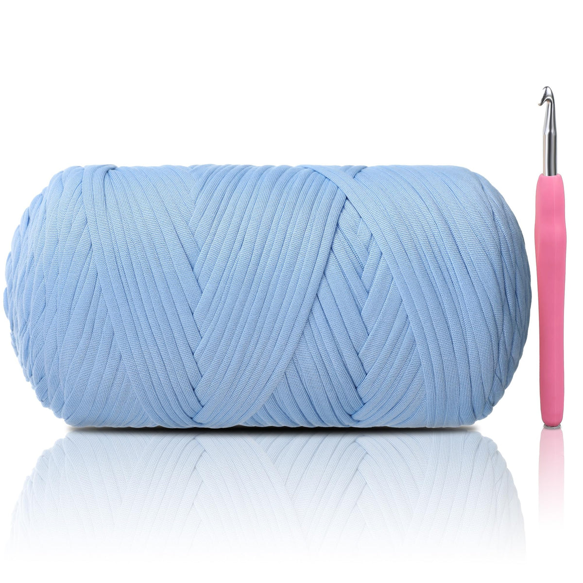 T-Shirt Yarn - 400g/118 Yards Elastic Fabric Crochet Cloth T-Shirt Yarn, Thick Hand Knitting Yarns for Crocheting Bags/Rugs/Baskets/Craft Project (Modern, 1-Grey)
