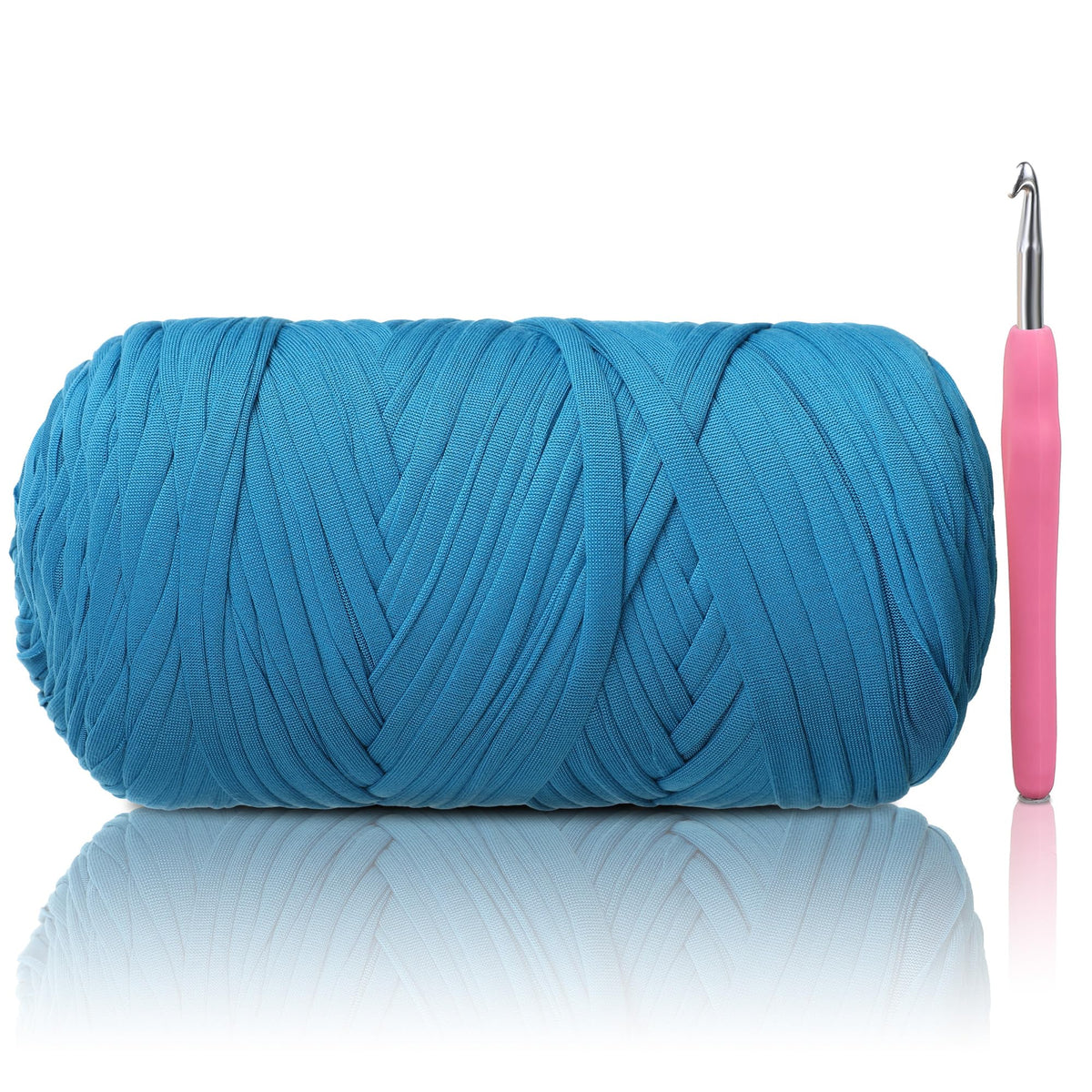 T-Shirt Yarn - 400g/118 Yards Elastic Fabric Crochet Cloth T-Shirt Yarn, Thick Hand Knitting Yarns for Crocheting Bags/Rugs/Baskets/Craft Project (Modern, 1-Grey)