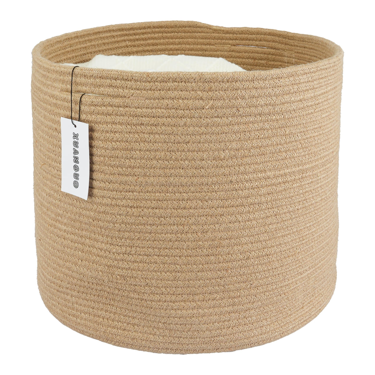 XUANGUO Cotton Rope Basket For Girls Boys Kids 16”X14”