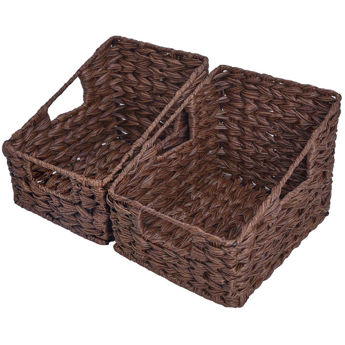 GRANNY SAYS Wicker Storage Baskets, Waterproof Wicker Basket with Handles